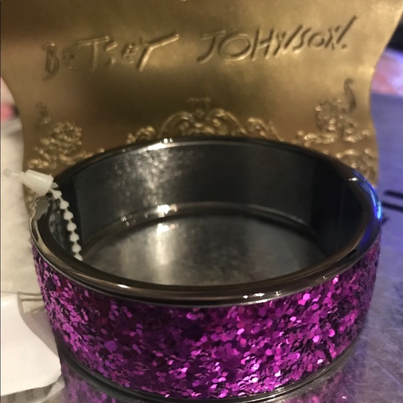 Purple sequin gypsy glam bracelet Betsey Johnson - Picture 4 of 4